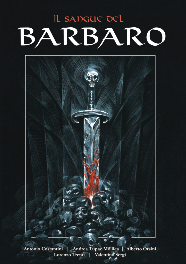 Copertina di Il Sangue del Barbaro, librogame di Conan – Officina Meningi